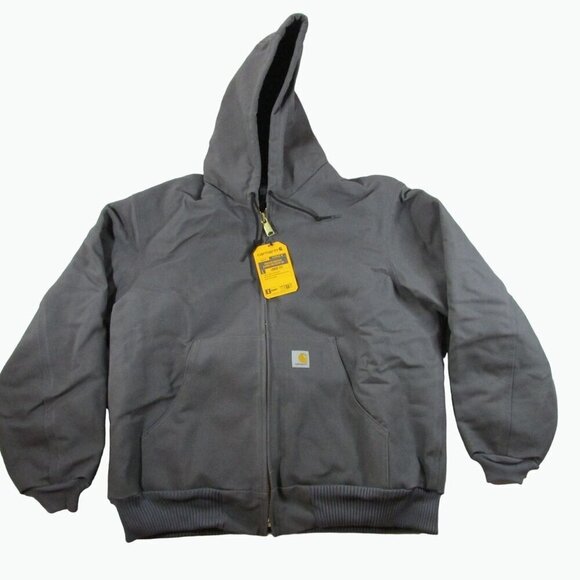 Carhartt Other - Carhartt Men's Quilted Flannel Lined Duck Active Jacket Coat - Gravel - OJ0140